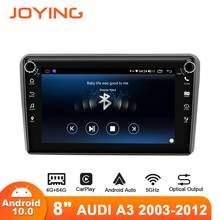 Joying-Radio con GPS para coche, reproductor con Android 10, 8 pulgadas, Carplay, SPDIF, DSP, Subwoofer, salida óptica, 5G, wifi, Bluetooth, DAB, para Audi A3/R3/S3 2003-2012 2024 - compra barato