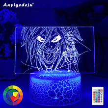 Acrylic 3d Lamp Attack on Titan Levi Ackerman for Home Room Decor Light Child Gift Attack on Titan LED Night Light Anime 2024 - buy cheap