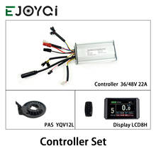 EJOYQI Ebike KT Controller 36V 48V 22A 9 Mosfets 500W LCD3 LCD8H Color Display PAS Kunteng Controller Set eBike Conversion Kit 2024 - buy cheap