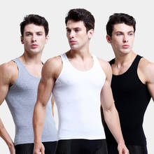 3PCS/Lots Mens Tank Tops Cotton Underwear Sleeveless Undershirts Male Bodybuilding Sports Fitness Wrestling Singlets Shirts 3XL 2024 - buy cheap