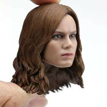 1/6 Scale Carol Danvers Head Sculpt Female Soldier Head Carve Model Toy 2024 - buy cheap