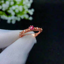CoLife Jewelry-Anillo de rubí Vintage para uso diario, joya de plata de rubí Natural de 3mm, anillo de piedras preciosas de plata 925, regalo de cumpleaños para niña 2024 - compra barato