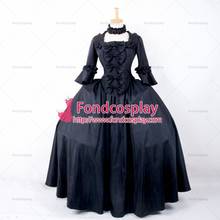 fondcosplay Victorian Rococo Medieval Gown Ball Dress Gothic black Tafetta Cosplay Costume Tailor-made[G786] 2024 - buy cheap