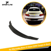 Spoiler traseiro de fibra de carbono para carro, para mercedes-benz c class c205 coupe 2004-2012 2024 - compre barato