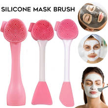 Silicone Double Brush Facial Mask Brush  Makeup Tools Multifunction Facial  Cleansing Brush Skin Beauty Treatment  Massager 2024 - buy cheap