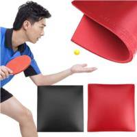 Raquete de ping pong de borracha para treinamento ao ar livre, raquete profissional de ping-pong vermelha e preta para jogo interno, acessório para academia 2024 - compre barato