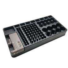 Caixa de plástico para testador de bateria, armazenamento de pilhas aa e aaa, caixa organizadora para 98 peças 2024 - compre barato