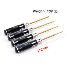 4pcs FPV RC Tools Hex Screw Driver 1.5 2.0 2.5 3.0mm Titanium Plating Hardened Wrench Screwdriver For RC Camera Drone FPV Quad 2024 - buy cheap