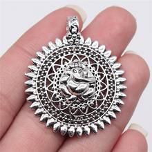 Tristana 8pcs 43x36mm Antique Silver Color Indian God Of Wealth Ganesha Charms Pendant For Jewelry Making DIY Jewelry Findings 2024 - buy cheap