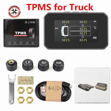 2021 New For Truck Car TPMS Tire Pressure Monitoring System External Sensor LCD Screen Monitoring Tire Pressure for safety 2024 - купить недорого