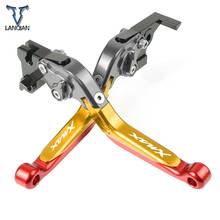 Motorcycle Accessories Aluminum Adjustable Brake Clutch Levers With XMAX LOGO For YAMAHA XMAX125/200/250/400 allyeaRs 2024 - buy cheap