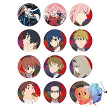 Dourado no algarismo do anime perfumes: 002 zero two metal pins para broche 2024 - compre barato