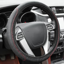 Leather Anti-Slip Car Steering Wheel Cover For ford focus 2 3 Hyundai solaris i35 i25 Mazda 2 3 6 CX-5 Car Accessories 2024 - buy cheap