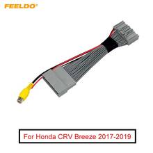 FEELDO Car Parking Rear Camera Video Plug Converter Cable For Honda CRV Breeze Parking Reverse Wire Adapter 2024 - buy cheap