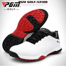 PGM-zapatos de Golf para hombre, zapatillas impermeables de cuero de microfibra, deportivas antideslizantes, resistentes al agarre, D0705 2024 - compra barato