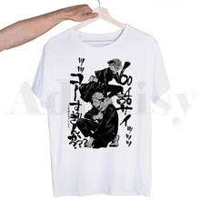 Camiseta masculina estampa japonesa anime julongsu kaisen yuji itadori ullzang manga curta camiseta masculina tops camisetas para homens 2024 - compre barato