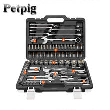 Car Repair Tool Box Set Mechanics Tool Set Hand Tool Set Includes Wrench and Ratchet Set Great for The Home Garage or Car 2024 - buy cheap