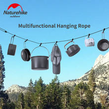 Naturehike Outdoor 4.3M Anti-skid Rope Hanging Rope Multipurpose Camping Accessories Clothes line Awning Hanging Rope 2024 - buy cheap