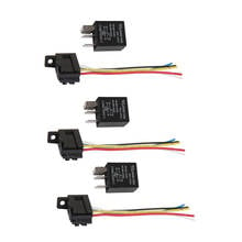 3Pcs Multi-use Car 12 Volt DC 20A-30A AMP Relay + Socket 5Pin 5 Wire Harness 2024 - buy cheap