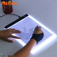 Halolo A4:A5 электронная картина светодиодсветодиодный доска для рисования раскраска каракули цифровой планшет для рисования доска для детских игрушек подарок 2024 - купить недорого
