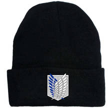 Attack On Titan Winter Hat Beanie Knit Hat Skullies Anime Hip Hop Outdoor Streetwear Hats Christmas Hat for fans 2024 - buy cheap