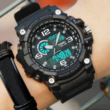 Skmei relógio digital esportivo masculino, relógio masculino de quartzo à prova d'água fashion para sair, militar de pulso 2024 - compre barato