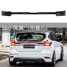 ABS Plastic Material Painted Black Color Rear Trunk Wing Lip Middlle Spoiler Car Styling For Ford Focus 2015 2016 2017 2024 - buy cheap