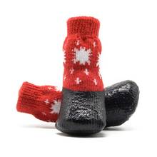 Pet Dogs Winter Shoes Rain Snow Waterproof Booties Socks Rubber Anti-slip Shoes For Small Dog Puppies Footwear Cachorro 2024 - buy cheap
