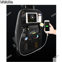 Rechargeable rear seat storage bag car chair rear back bag multi-functional automotive supplies storage bag CD50 Q06 2024 - buy cheap