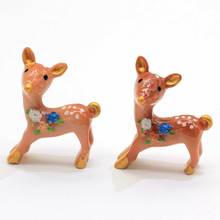 20/100pcs Funny Mini Resin Reindeer Figurine   Miniature Animals Crafts Supplies Fairy Garden Dollhouse Christmas Ornaments Deco 2024 - buy cheap