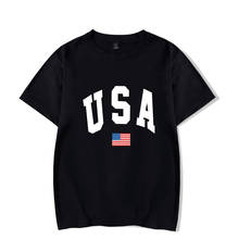 USA Flag T Shirt Harajuku Fashion Hip Hop T Shirt Men Women T Shirt Streetwear USA Letter Print T-Shirts USA Tactical T-Shirts 2024 - compre barato