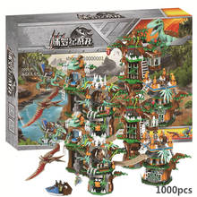 1000Pcs Jurassic World Blocks Building Raptor T-Rex Pteranodon Dinosaurs Set Toys Bricks Model Children Kids Gifts 2024 - buy cheap