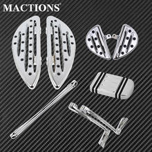 Motorcycle Chrome Front Rear Floorboard Footboard Shift Lever W/ Shifter Pegs Brake Pedal Pad For Harley Touring Glide Softail 2024 - buy cheap