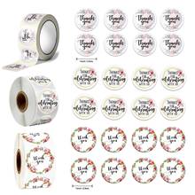 500Pcs/Roll Pretty Flower Thank You Stickers DIY Baking Packaging Sealing Stickers Labels Wedding Envelopes Decoration 2024 - buy cheap