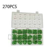O Ring 270 pcs Rubber Washer Seals Watertightness Assortment Kit Green 18 Different Size With Plastic Case Oil Seal Gaskets Air 2024 - buy cheap