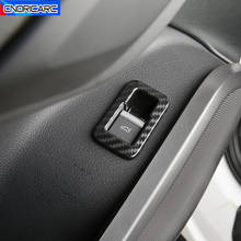 Car Styling Door Trunk Switch Button Frame Decoration Carbon Fiber Color Sticker For Audi Q5 FY 2018-2020 Interior Accessories 2024 - buy cheap