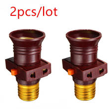 2pcs/lot 110-250V E27 Screw Lamp Base Bulb Holder Light Socket Bases with on-off Control Switch Lighting Accessories 2024 - buy cheap
