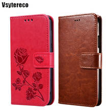 Capa de celular de couro com estampa de flor, capa fofa para blackview a80 a60, proteção para celular, telefone móvel, case 2024 - compre barato