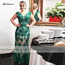 Lakshmigown Plus Size Green Lace Mother of the Bride Dresses for Weddings Women Maxi Dress Elegant Mermaid Evening Gown Vestidos 2024 - buy cheap