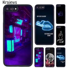 Krajudios-funda de teléfono de arte estético, luz de neón, para iPhone 5, 6 S, 7, 8 plus, 11, 12 Pro, X, XR, XS Max, Samsung Galaxy S6, S7, S8, S9, S10 2024 - compra barato