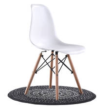 Dining chair household chair computer desk chair plastic back chair modern simple creative office chair negotiation chair 2024 - buy cheap