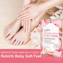 Peach Exfoliating Foot Peel Mask Remove Dead Skin Calluses Crack Moisturizing Feet Mask Socks for Heels 2024 - buy cheap