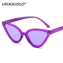 Gafas De Sol De estilo ojo De gato para mujer, anteojos De Sol femeninos con montura pequeña, Estilo Vintage, a la moda, con forma triangular, con UV400 2024 - compra barato