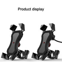 Motorcycle Phone Stand Holder With USB Fast Charge For Motorbike Holder One Touch Shrink 360 Degree Rotation Holder For Huawei 2024 - buy cheap