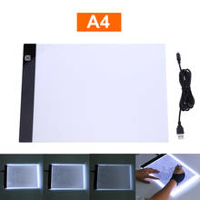 KaKBeir Scale A4 Drawing Tablet Digital Graphics Pad LED Light Box Electronics USB Writing Graphic drawing board light table Toy 2024 - compra barato
