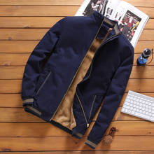Fleece Thick Warm Jacket Mens 2021 Autumn Winter Mens Warm Bomber Jackets Casual Coats Tops Male Outerwear M-5XL 2024 - купить недорого