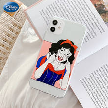 Mermaid Princess Snow White Silicone Case for IPhone 11 12Pro Xs Max iPhone SE 2020 7 8 Plus Official Liquid Silicon Full Cover 2024 - buy cheap