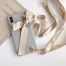 Candy Bowknot Soft Phone Back Case for Huawei P40 P30 P20 Lite Pro Y7A Y5P Y6P Y7P Y8P Y9S Y9 Y7 Y6 Y5 2019 2018 With Lanyard 2024 - buy cheap