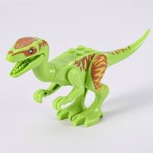 Jurassic Dinosaur Model Building Blocks Cultivate Children's Interest Kids Gift MOC Birthday Present World Dinosaurs 2024 - buy cheap