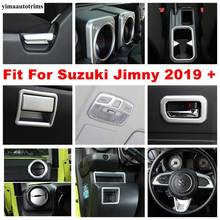 Cubierta embellecedora para volante/altavoz de puerta/tazón/Dashbaord/Air AC, ajuste para Suzuki Jimny 2019 2020 ABS, Kit de reajuste Interior mate 2024 - compra barato